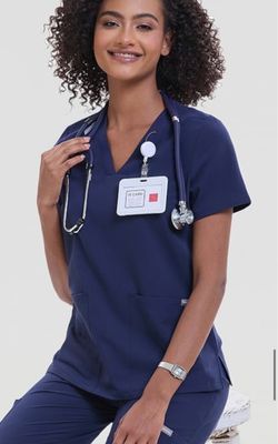 TINY LEMON SCRUB TOP