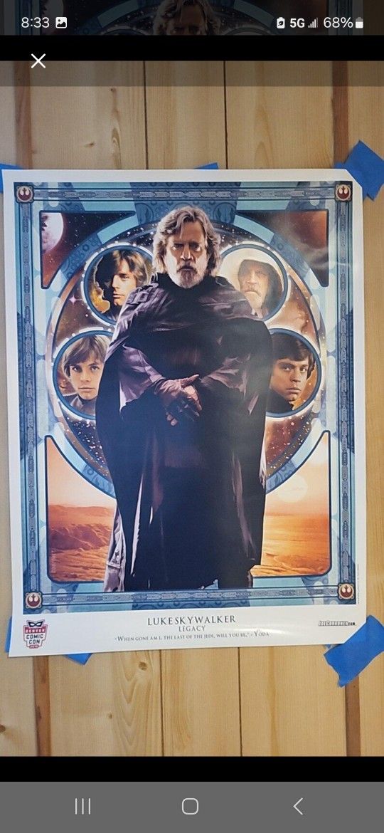 Star Wars Luke Skywalker Poster
