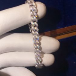 Moissanite Cuban Bracelet