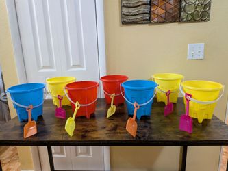 Summer Sale! Beach Pails with Shovels – Only $1 Each!.