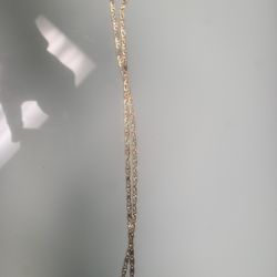 Gucci Link 14k Tri-color Necklace