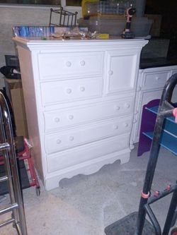 White dresser