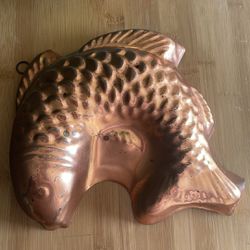 Vintage Brass Fish Mold