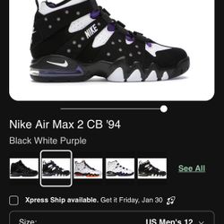Nike Air Max CB 94 Size 12 Never Used