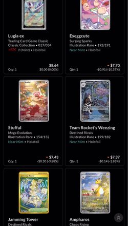 Pokemon Cards (NM and graded)