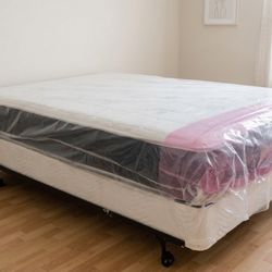 New Queen Mattress And Box Spring 2 Pc Bed Frame Is Not Included 
