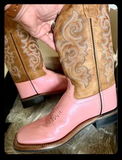 Old west leather cowboy boots