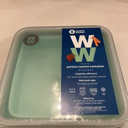 Weight Watchers Portion Control Container 5 Cups -41 Oz Collapsible Silicone Side Lock Tabs BPA Free New
