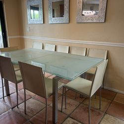 Glass Dining room Table Seats 10