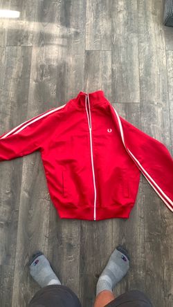 Fred Perry Red Track Jacket medium