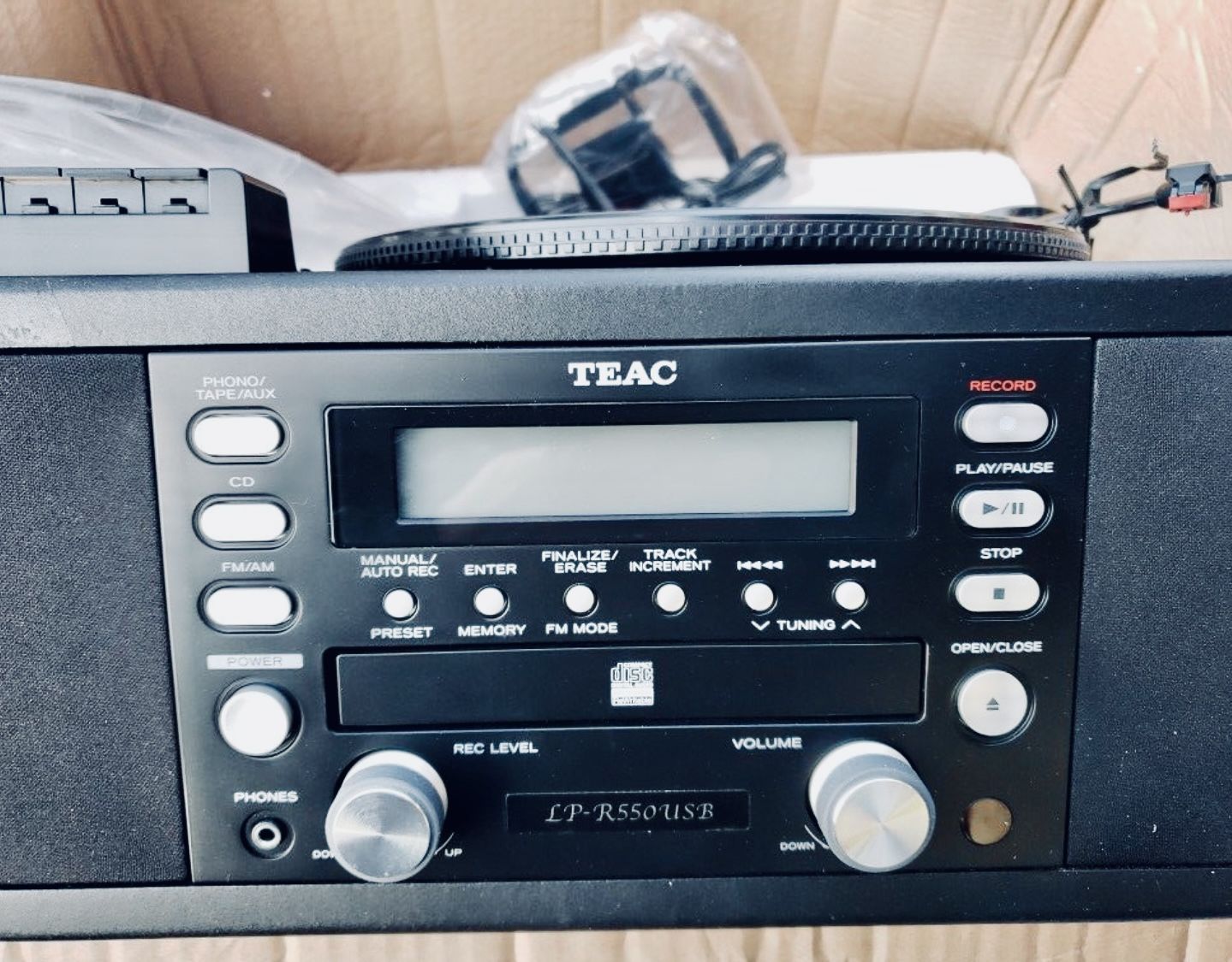TEAC LP-R550 USB CD Recorder w/ Turntable/Cassette Player