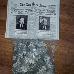NEW 500 Piece New York Times Jigsaw Puzzle January 11, 1957 unopened package box