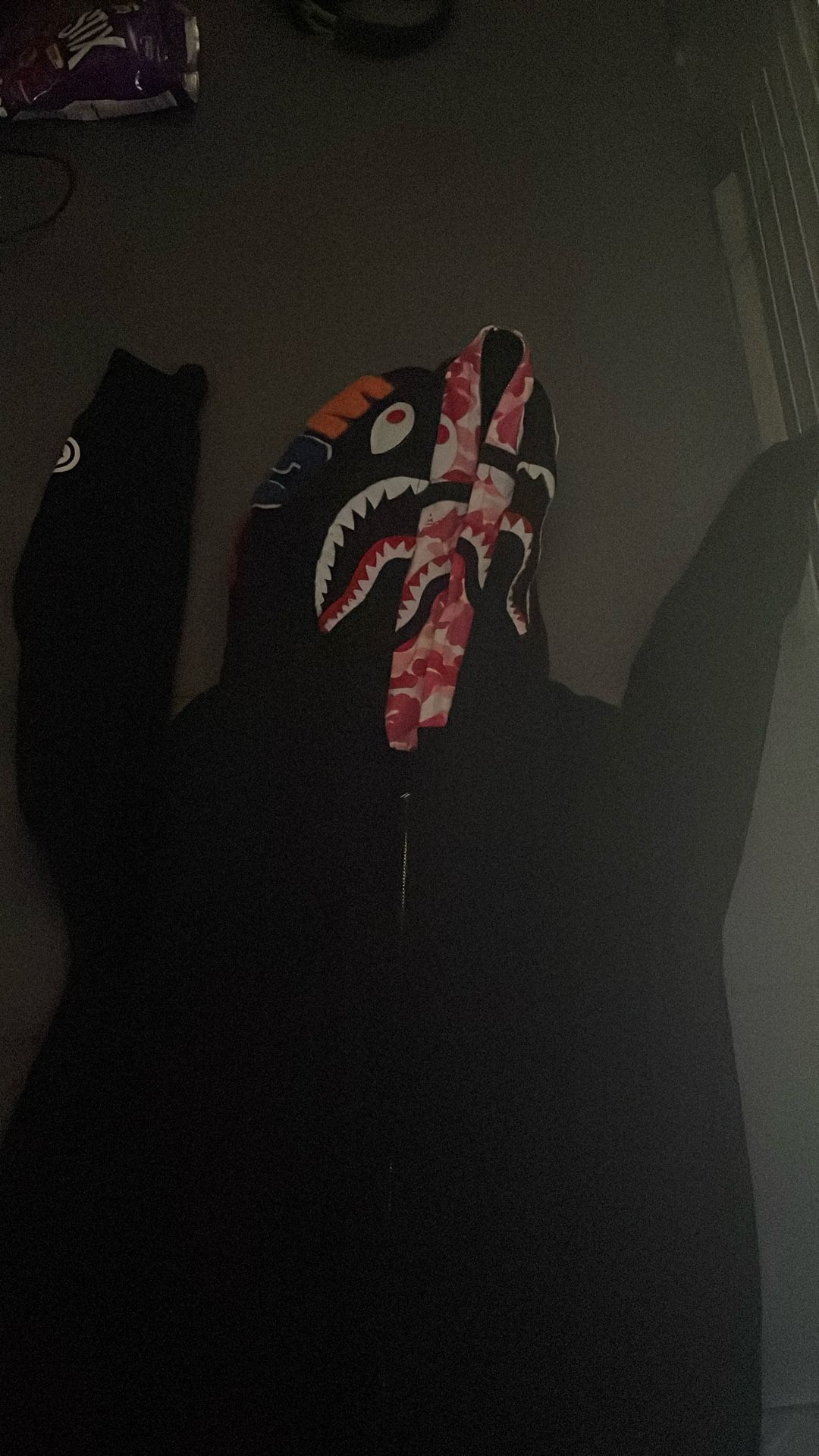 Bape double zip hoodie