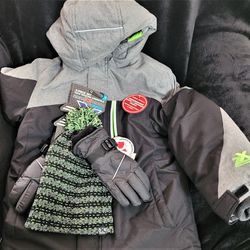 Zero Xposure Boys Coat/Gloves/Hat - Brand New
