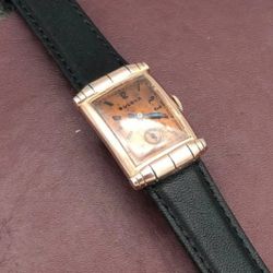1940s Bulova Rose Face Watch Art Deco Vintage