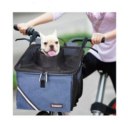 Pet Carrier Bicycle Basket Bag Pet Carrier/Booster Backpack for Dogs and Cats with Big Side Pockets,Comfy & Padded Shoulder Strap,Travel with Your Pet