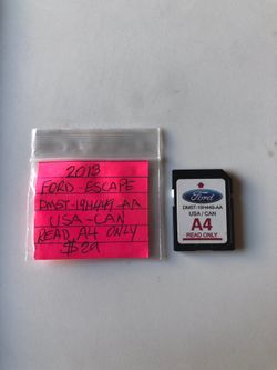 Ford Escape SD card