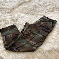 Custom USGI Woodland Camo BDU Hot Weather Combat Trousers Pants Military M Reg