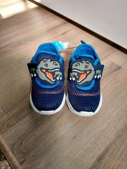 CARTERS TODDLER BOYS T-REX SLIP-ON SNEAKERS