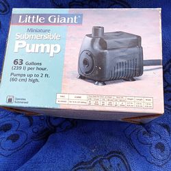 Little giant miniature submersible pump