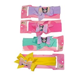 Four pieces elastic headband for baby girl