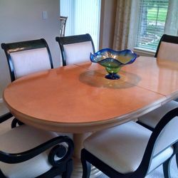 Bernhardt Birdseye Maple Dining Table 
