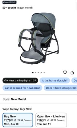 Baby Hiking Backpack - Brand New In Box