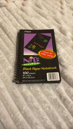 Mead Black Paper Notebook