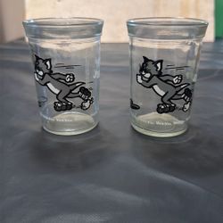 2 Welch’s Tom & Jerry Jelly Jar/Cup 