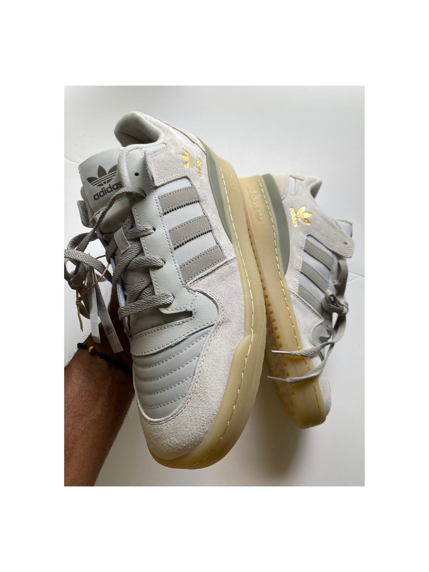 adidas Originals Forum Low CL Grey Ivory Men’s Sz 12 & 13 New No Box!