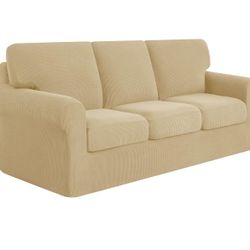 SUBRTEX 7 Pieces Stretch Sofa Slipcover Sets Couch Cover Sets Backrest Cushion Covers Furniture Protector Collection Set for Oversize Sofa Loveseat Ch