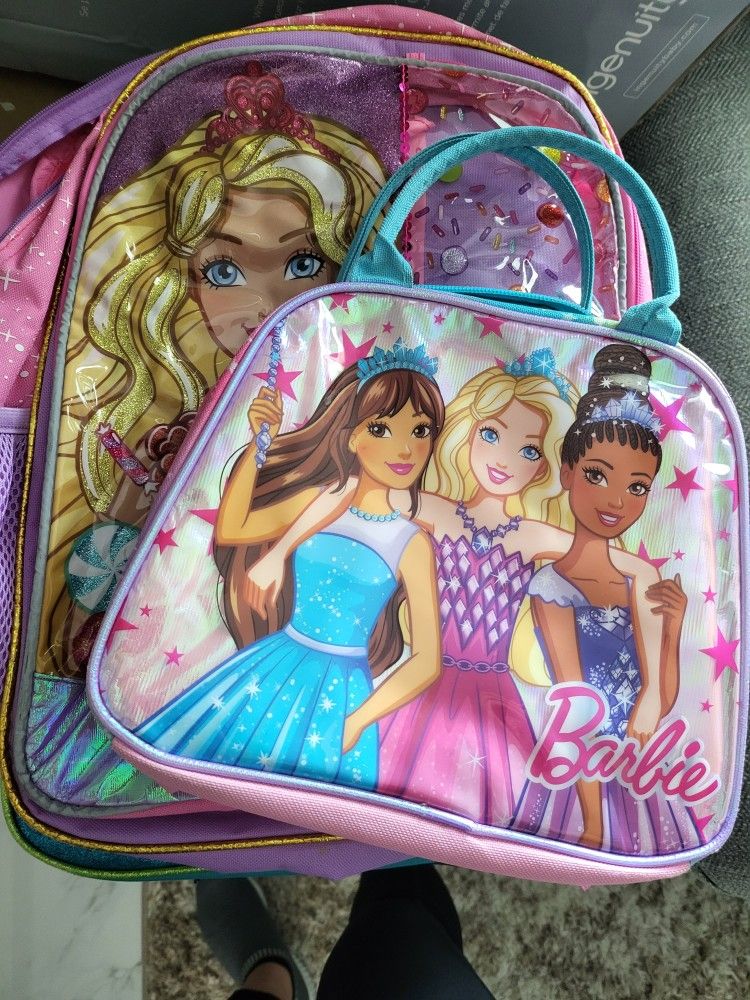 Barbie Backpack And Lunch Bag