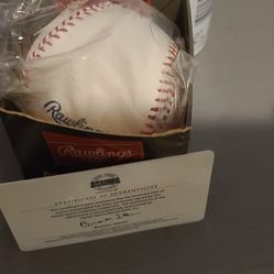 Tino Martinez Autograph Baseball 