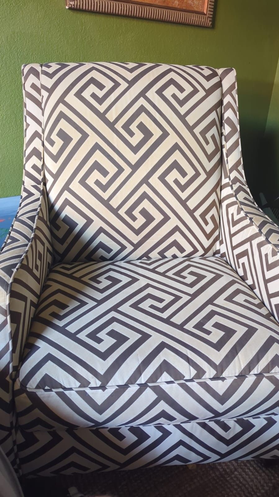Patterned Accent Armchair