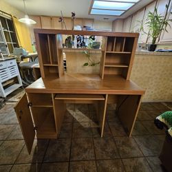 Desk With Hutch + Chair