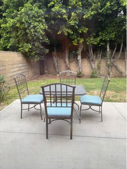 Patio chairs and table