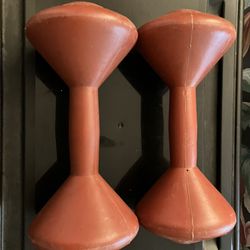 A Set of Two Five Pound Dumbbells 