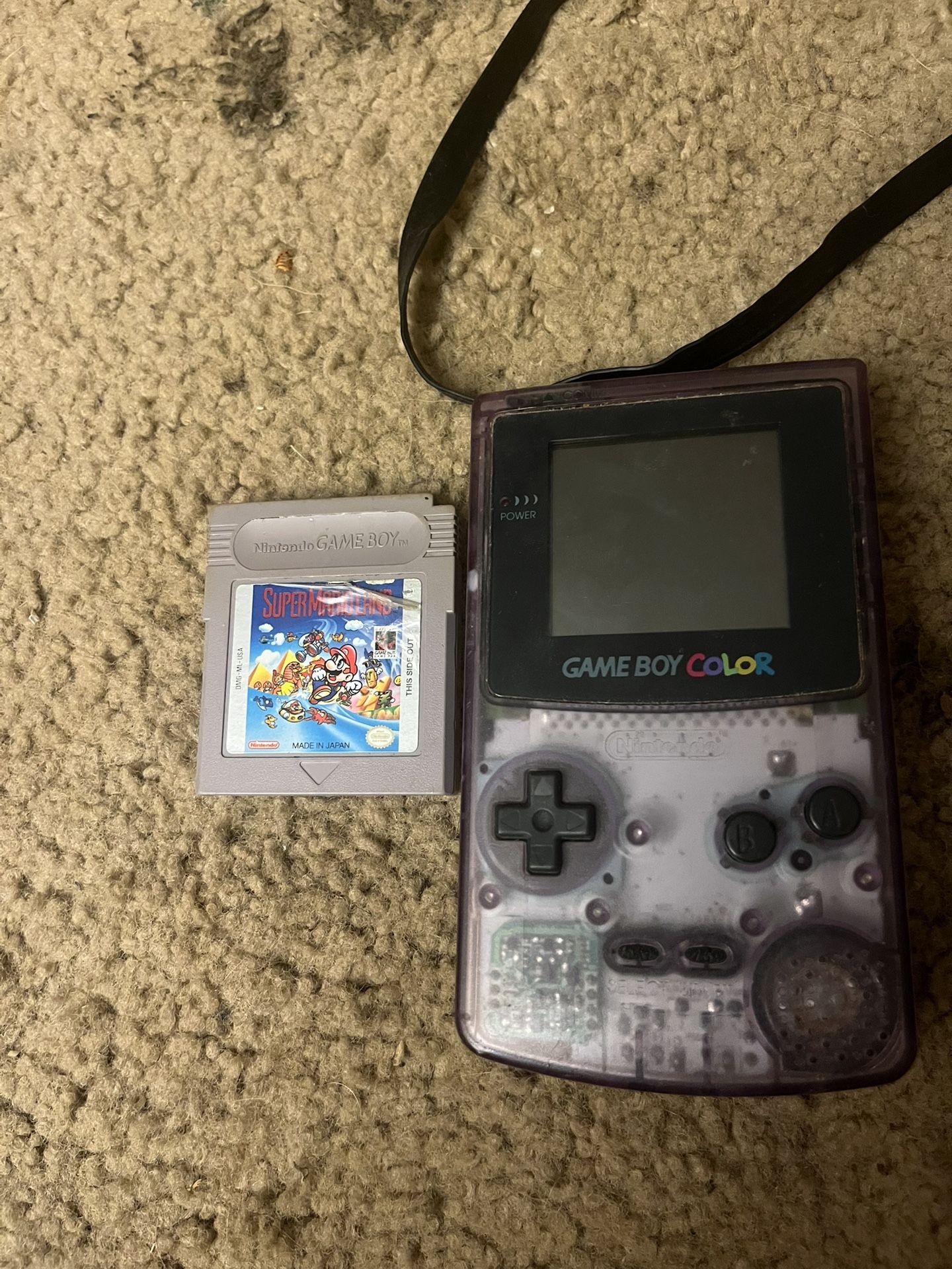 Atomic Purple Gamboy Color + Super Mario Land