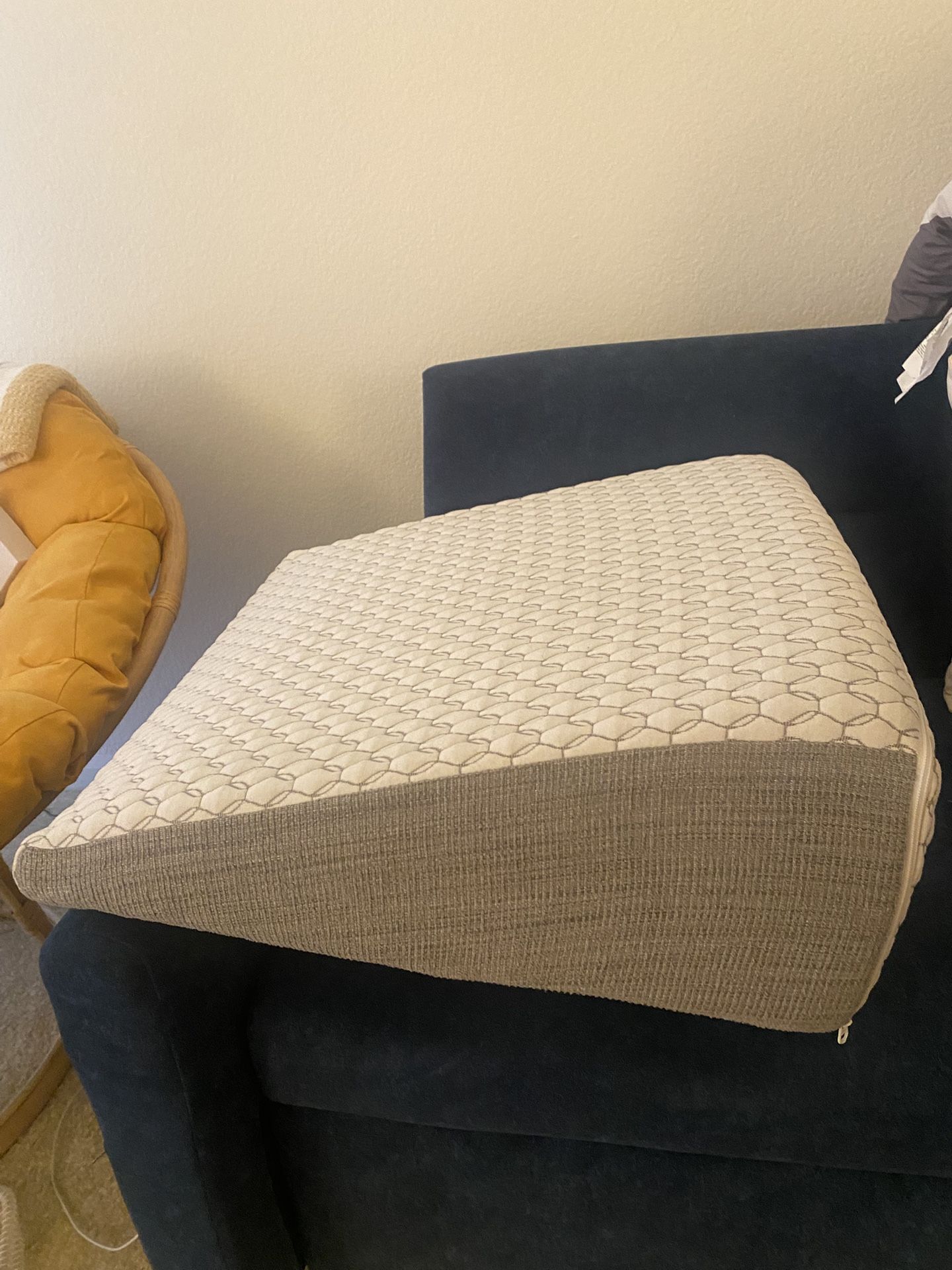 wedge cushion appr 23 x 9 inches