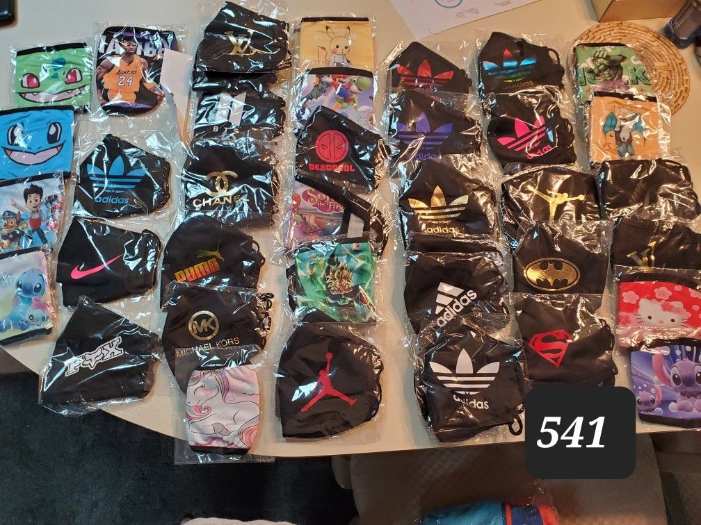 Huge Lot Of Assorted Face Masks