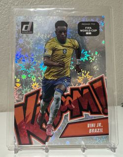 Vini Jr. Donruss Road to FIFA World Cup 26 Holo Card