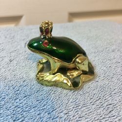 Frog Prince - mini trinket box