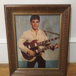 Elvis Presley Framed Picture In A Promotional Photo For The 1966 Film Spinout