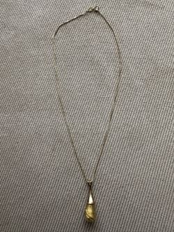 Murano Glass Pendant With Gold Vermeil 16” Chain
