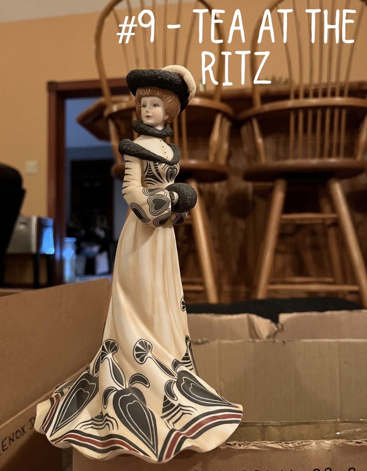 Lenox Vintage Porcelain Figurine Tea At The Ritz