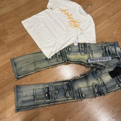 New Stacked Jeans New Shirt