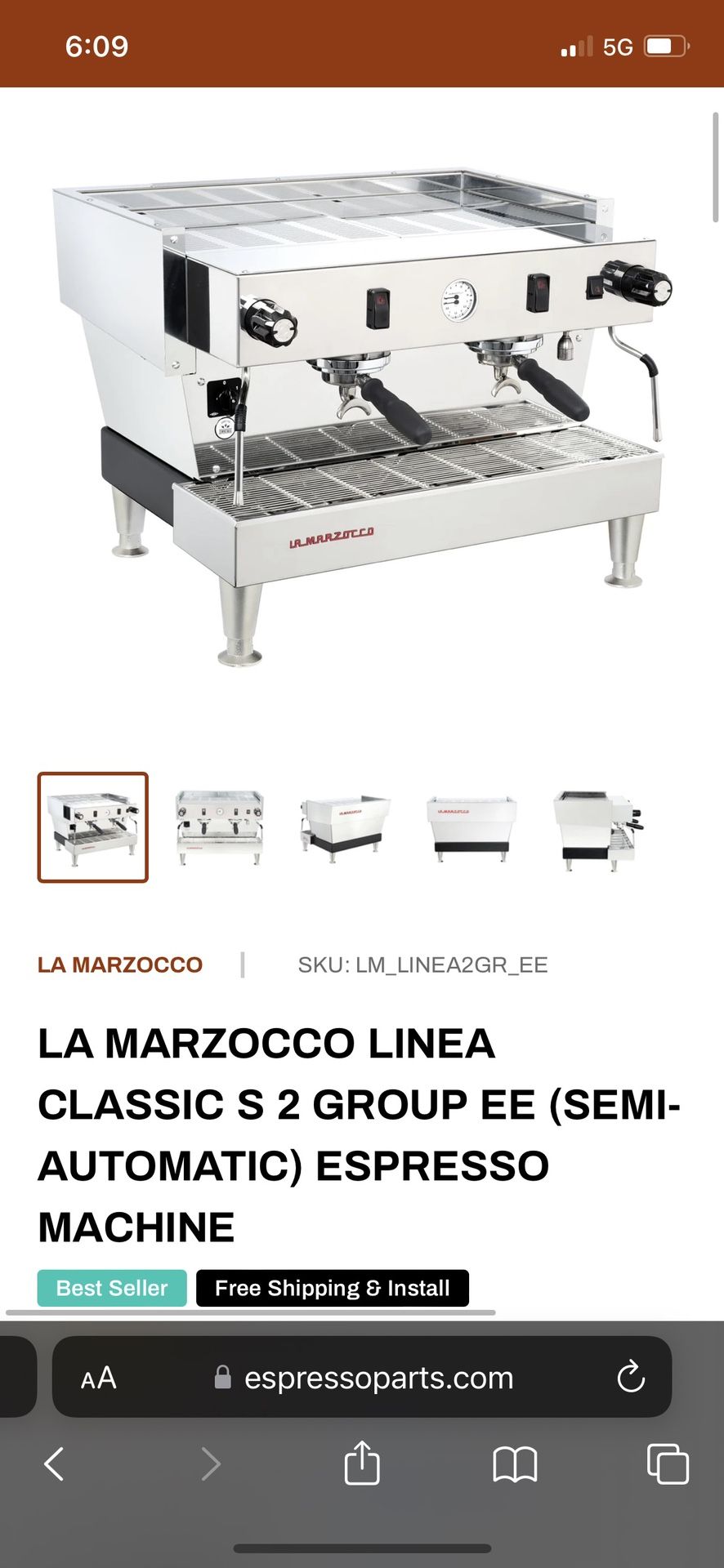 La Marzocco Coffee Machine 