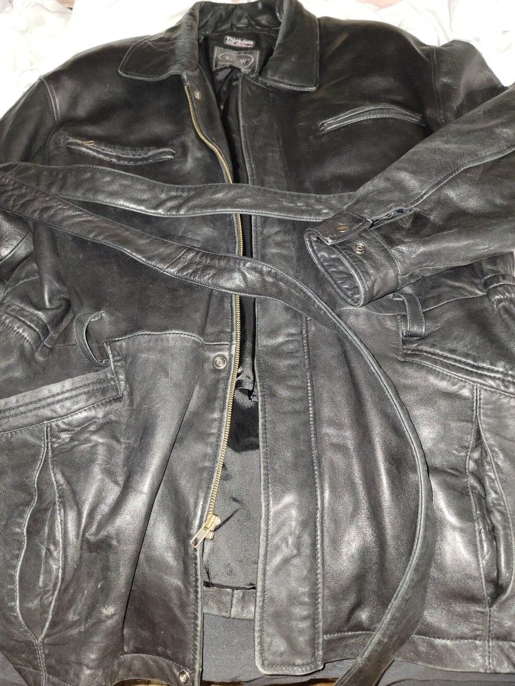 Tannery West Medium Woman's Leather Coat 