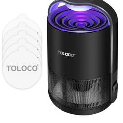 Mosquito Traps for Gnats, Small Moths, Mosquito Trapper Indoor - UV Light, Fans, Sticky Glue Boards, Non-Toxic, Odorless, Child Safe, No Zapper Insect