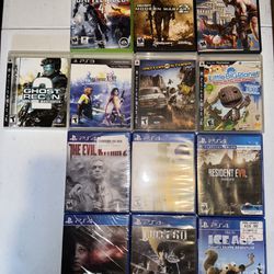 PS2, PS3, PS4, Xbox 360 Games